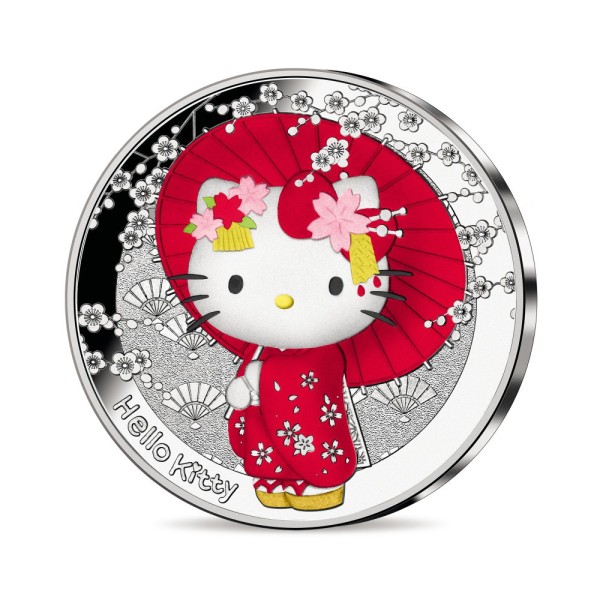 10 Euro Silber Proof 50 Jahre Hello Kitty - Japan - Frankreich 2024