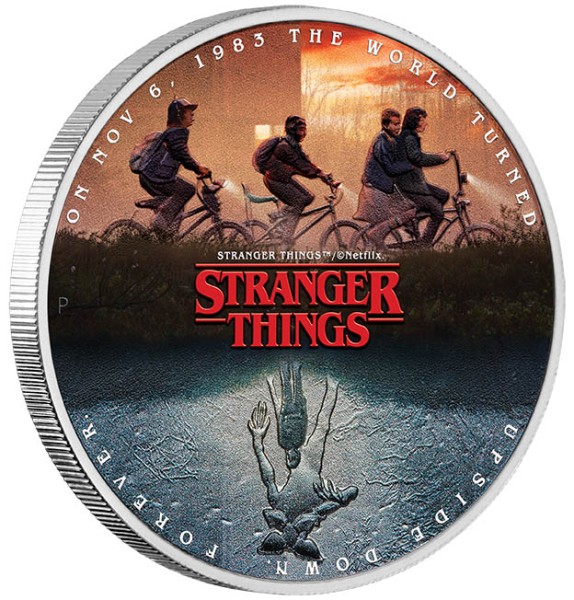 1 Unze Silber coloured Stranger Things - The Upside Down 1 $ Tuvalu 2026