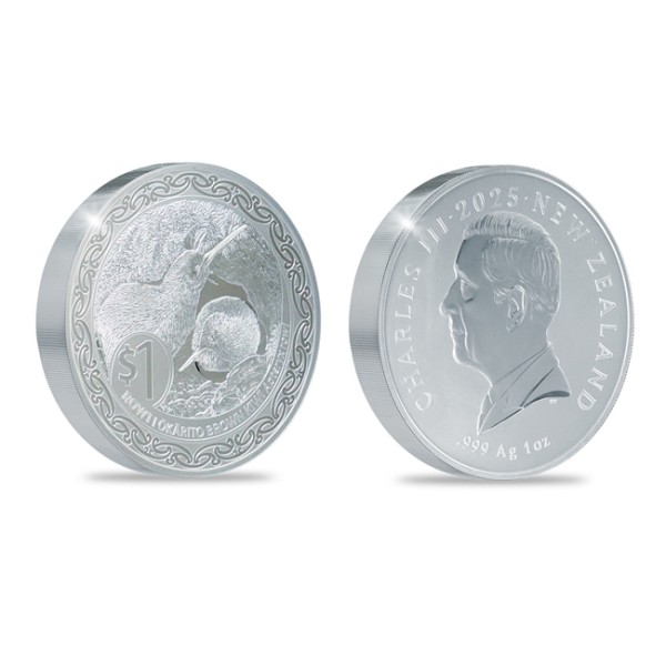 1 Unze Silber Specimen Kiwi Blister Neuseeland 2025