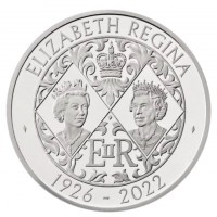 5 £ Silver Proof Queen Elizabeth II Memorial United Kingdom 2022 Royal Mint 5 £ Silver Proof Queen Elizabeth II Memorial United Kingdom 2022 Royal Mint