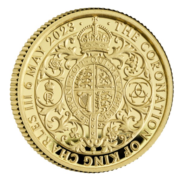 1/40 Oz Gold Proof Krönung King Charles III 50p United Kingdom 2023