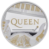 1 Ounce Silver Proof Music Legends - Queen - 2 £ United Kingdom 2020 1 Ounce Silver Proof Music Legends - Queen - 2 £ United Kingdom 2020