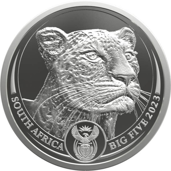 1 Unze Silber BU Blister Leopard Big Five II Südafrika 2023