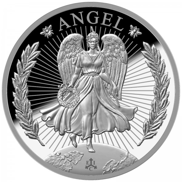 1 Unze Silber Proof Glücklicher Engel - 1 £ St. Helena 2023